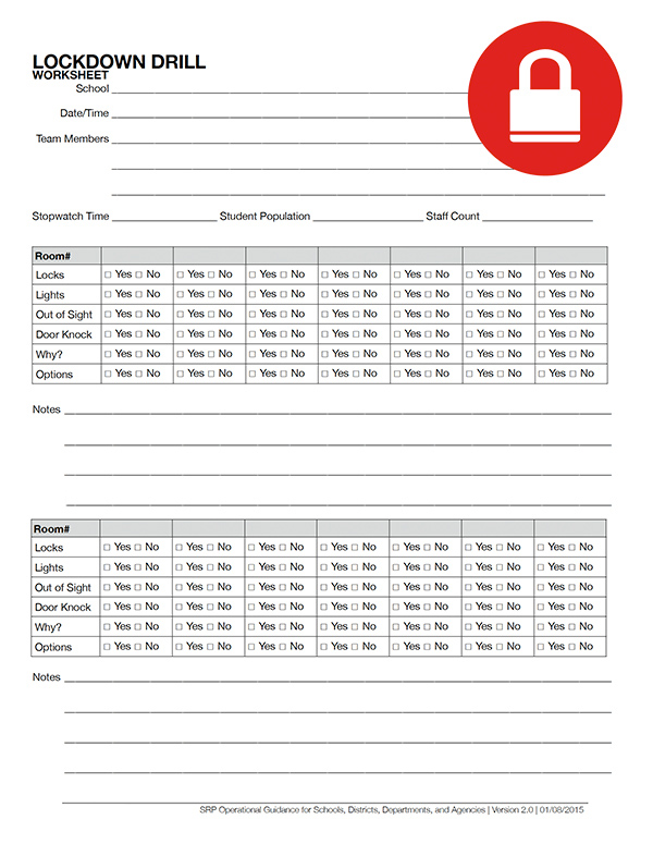 lockdown worksheet