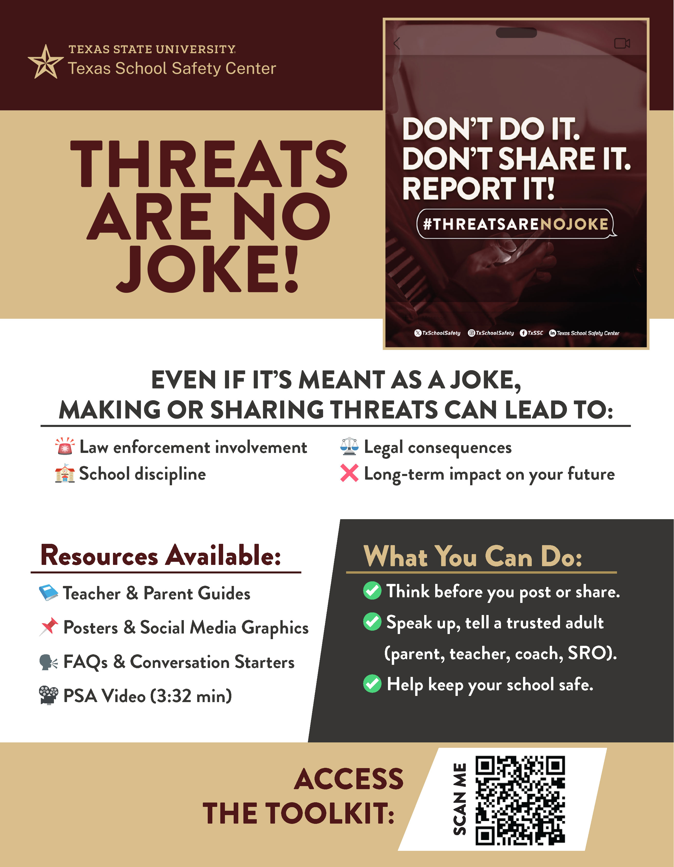 Downloadable flyer: Report It